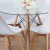 Mesa Vidrio Diseño Eames DIA80cm.