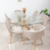 Mesa Vidrio Paris 140x80 Pata Natural - Decorando Shop