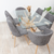Mesa Vidrio Paris 160x90 Pata Natural - Decorando Shop