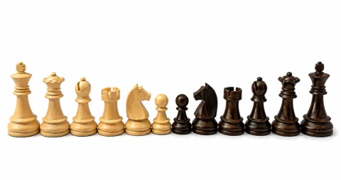 Juego de Ajedrez simil madera india Mamut con doble dama