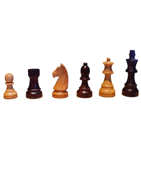 Juego de Ajedrez de Madera tipo india plomado con doble dama - comprar online