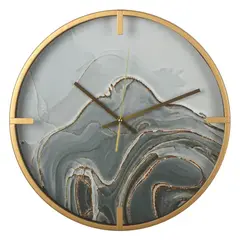 Reloj de pared con diseño marmolado 40cm