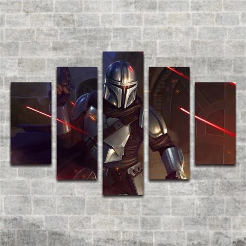 Cuadro Poliptico Mandalorian 2