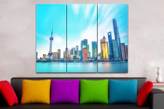 Paisaje Oriental Pearl 90x60cm