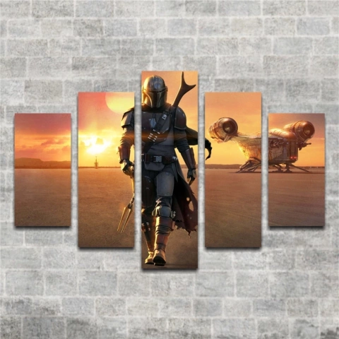 Cuadro Poliptico Mandalorian 3
