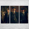 Cuadro Triptico decorativo moderno Peaky Blinders