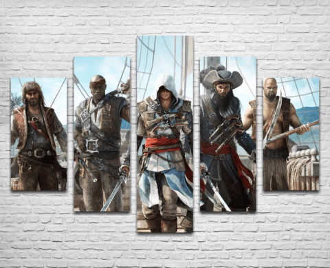 Cuadro Poliptico Assassins Creed