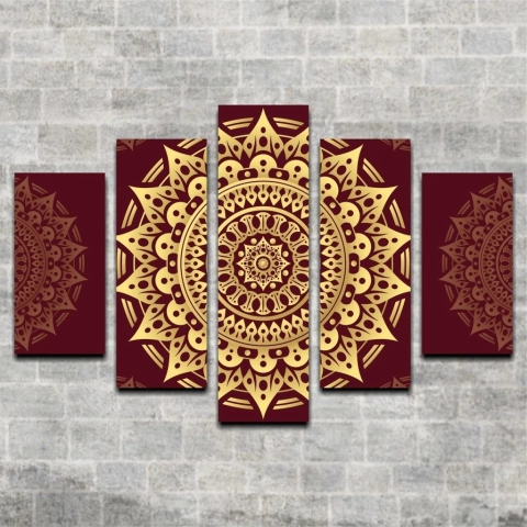 Cuadro Poliptico Mandala 7