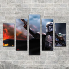 Cuadro Poliptico Mandalorian 6