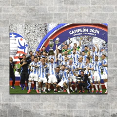 Cuadro 1 Pieza Argentina Campeon!! Copa America 2024 - 15
