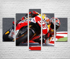 Cuadro Poliptico Marc Marquez 2