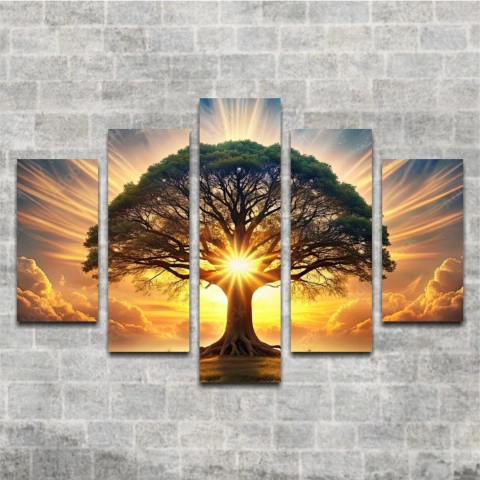 Cuadro Poliptico Yggdrasil tree 6