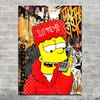Cuadro 1 Pieza Pop Art Bart 2 - comprar online
