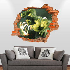 Vinilo 3d Infantiles Hulk