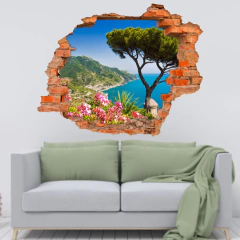 Vinilo Decorativo Pared Rota Paisajes Italia