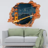 Vinilo Decorativo Pared Rota Golden Gate