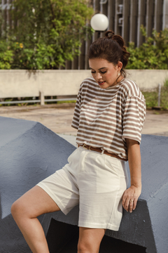 Bermuda Social em Linho e Viscose - Ambá Store