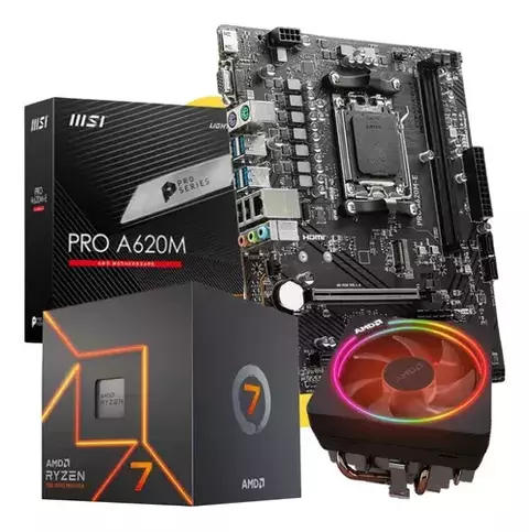 Combo Act Ryzen 7 8700G + MB 620M + DDR5 16GB 5600MHZ