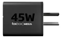 CARGADOR FOXBOX MEGA 45W NEGRO CARGA RAPIDA - comprar online