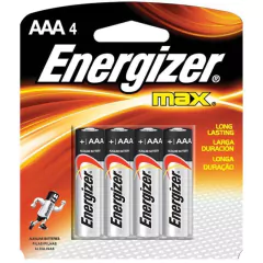 PILA AAA ENERGIZER MAX ALCALINA PACK X 4