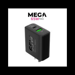 CARGADOR FOXBOX MEGA 65W NEGRO CARGA RAPIDA en internet