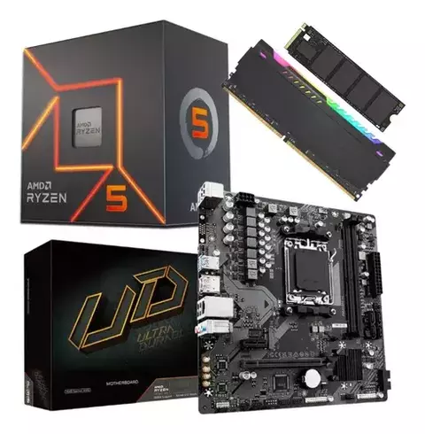 Combo Act Ryzen 5 9600X + MB 620M + DDR5 16GB 5600MHZ - comprar online