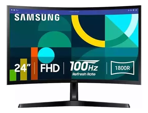 MONITOR SAMSUNG 24" D366 CURVO 100HZ VGA HDMI - comprar online
