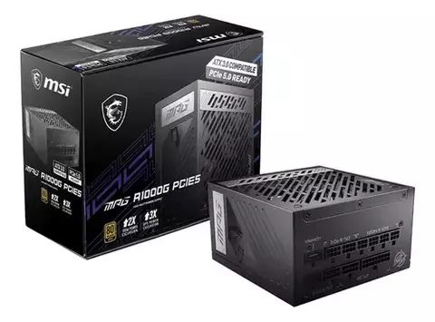 FUENTE 1000W MSI 80 PLUS GOLD MPG A1000G PCIE5 - comprar online