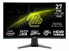 MONITOR GAMER CURVO 27" 1500R RAPID VA PANEL FHD 280Hz 0.5ms (GTG) ADAPTIVE SYNC HDR - comprar online