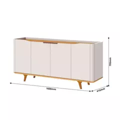 Buffet Arc Off White/Nature 160cm na internet