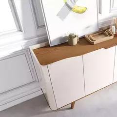 Imagem do Buffet Arc Off White/Nature 160cm