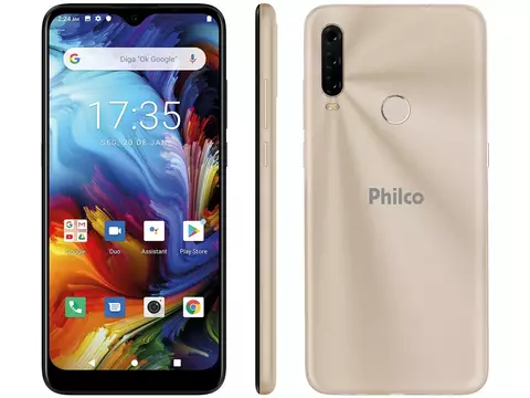 Smartphone Hit P10 128GB, Tela 6,2' HD+, Octa-core, Dual SIM, Memória 128GB e RAM 4GB - Philco - comprar online