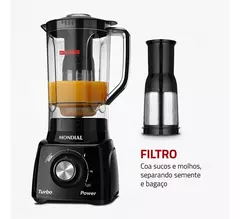 Liquidificador Turbo Power Mondial 550W L-99 FB