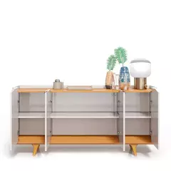 Buffet Arc Off White/Nature 160cm - EletromoveisClauro