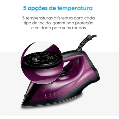 Ferro de Passar a Vapor Easy Pass FVA09 | Elgin - loja online