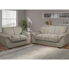 Conjunto de Estofados 2 e 3 Lugares Carol - Design Estofados - EletromoveisClauro