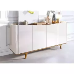 Buffet Arc Off White/Nature 160cm - comprar online