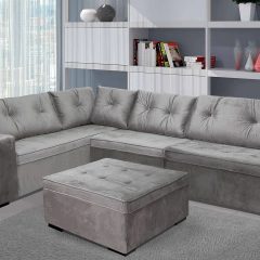 Estofado de Canto com Puff Mônaco - Design na internet