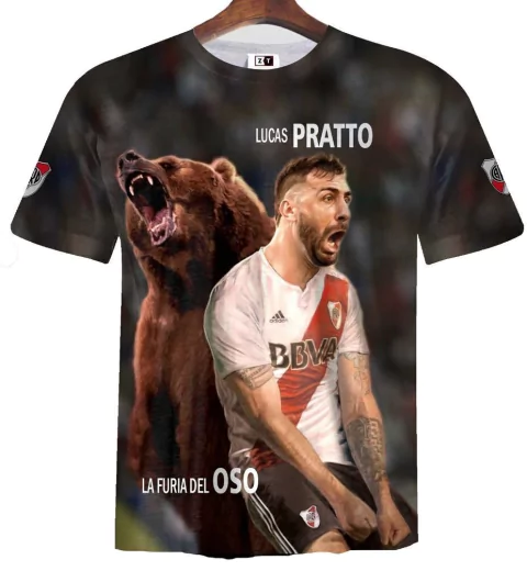 Remera ZT-0439 - Lucas Pratto 1 (El Oso)