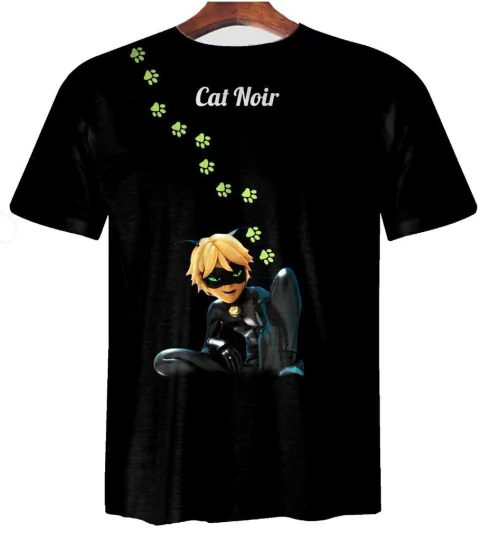 Remera ZT-0387- Miraculous 6 Cat Noir - comprar online