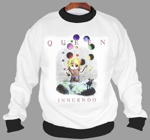 Buzo BZT-0352 - Queen Innuendo (Blanco o Negro) en internet