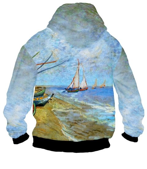 Buzo BZT-0343 - Van Gogh 3 Pesqueros en la playa - comprar online
