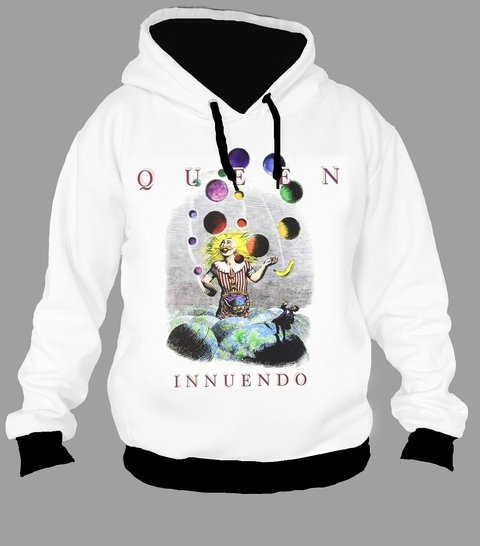 Buzo BZT-0352 - Queen Innuendo (Blanco o Negro)