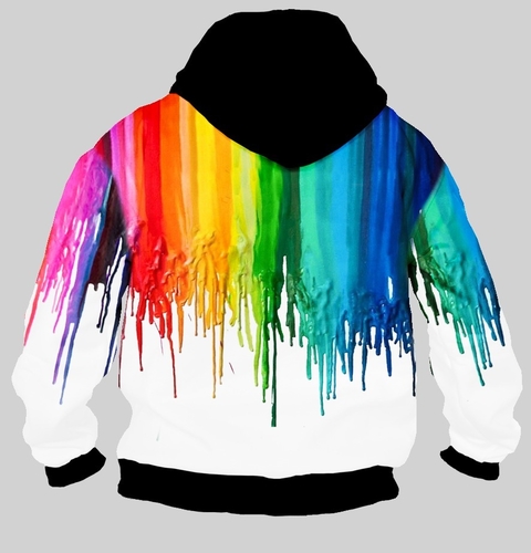 Campera CZT-0459 - Pintura Chorreada (Crayón derretido) - comprar online