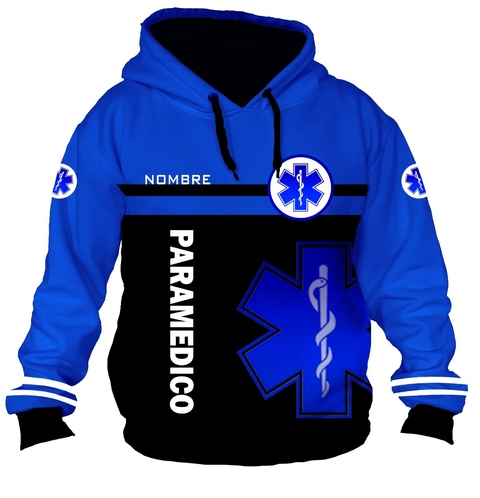 Buzo BZT-0662 - Emergencias Medicas 2 (Paramédicos) Azul y Negra