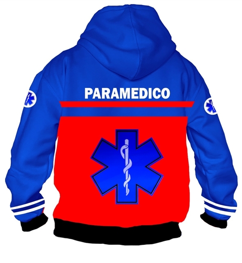 Campera CZT-0662C - Emergencias Medicas 2 (Paramedicos) Roja y Azul - comprar online