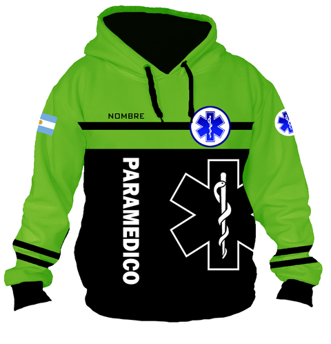Buzo BZT-0662D - Emergencias Medicas 2 (Paramédicos) Verde y Negro en internet
