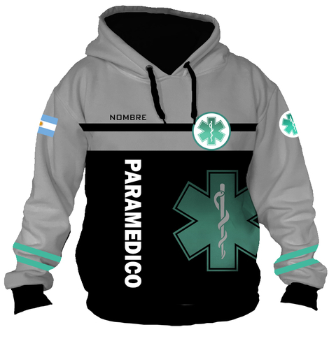 Buzo BZT-0662E - Emergencias Medicas 2 (Paramédicos) Gris y Negro en internet