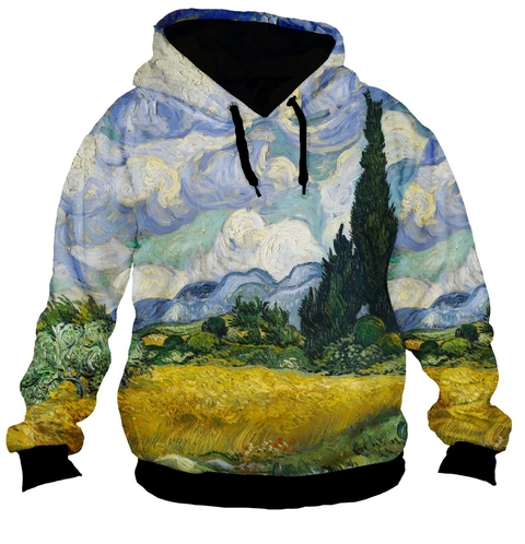Buzo BZT-0823 - Van Gogh 6 Campo de Trigo con Cipreses