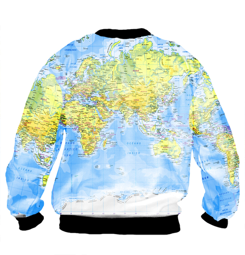 Buzo BZT-0513 - Planisferio (Mapa mundial) - comprar online